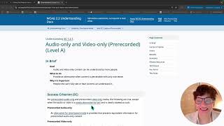 WCAG 1.2.1 Explained : Audio Only Video Only pre-recorded Real Demo