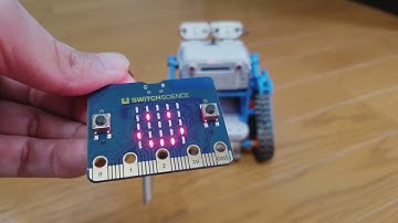 MicroBitで、タミヤのカムプログラムロボットを動かしてみました。