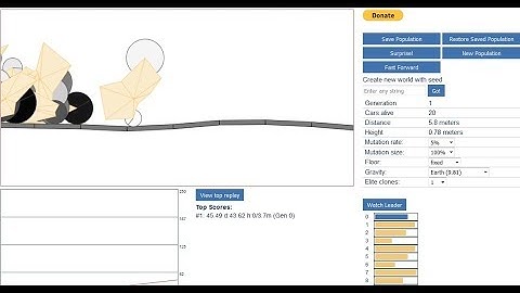 Genetic Algorithm 2D Car Thingy