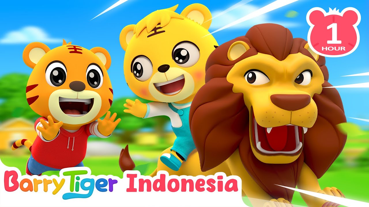 5 Binatang Kebun Binatang 🐯🦓 Lagu Anak Edukatif & Seru! | Lagu Hewan & Lagu Anak | BarryTiger