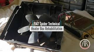 FIAT Spider Heater Box Rehabilitation - Auto Ricambi Fiat 124 Heater Bypass International Auto Parts