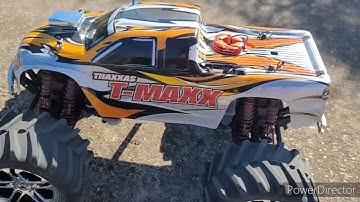 Traxxas T-Maxx with Dynamite .19 Test Run