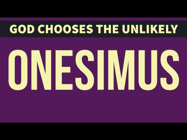 Onesimus: The Runaway Slave - Daily Devotional Podcast class=