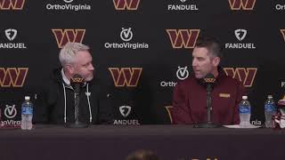 Pre-NFL Draft Press Conference: Washington Commanders GM Adam Peters and Asst. GM Lance Newmark