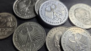 German 2 Deutsche Mark Coins