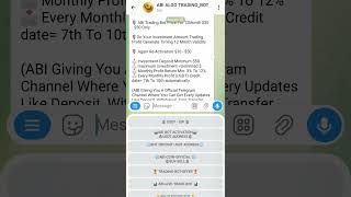 #ABI ALGO TRADING BOT#Start your first time bot open #ABIBOT#ABIALGOTRADINGBOT #ABIBOT #ABICOIN #abi