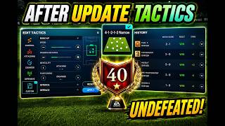 NEW Manager Mode Tactics After Update! 40★ UNDEFEATED Run 🔥 FC Mobile 26