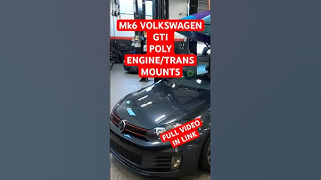 Installing Polyurethane engine and transmission mounts on a Mk6 Volkswagen GTI. #Automobile #DIY
