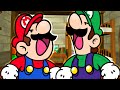 Mario and Luigi have an argument