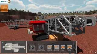 Sentient Computing FLSmidth Spreader Conveyor Simulation