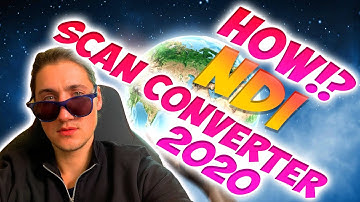 How to use NDI Scan Converter ~ Dual PC streaming