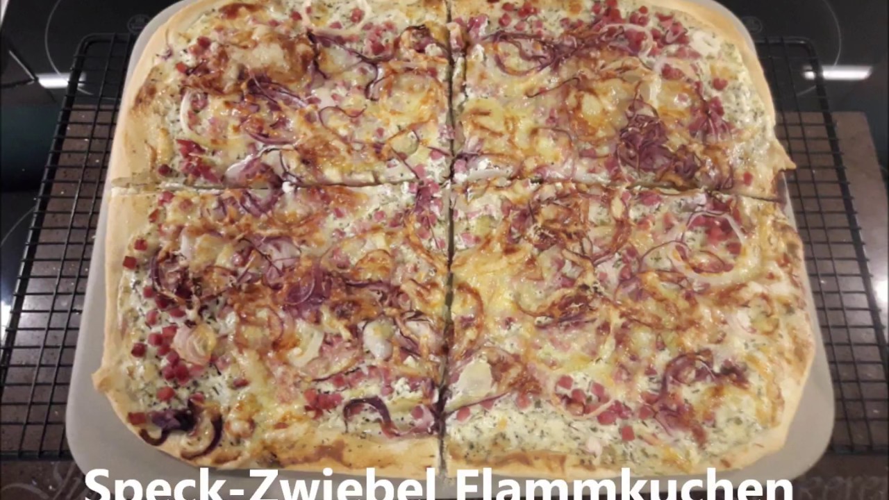 Speck Zwiebel Flammkuchen mit Pampered Chef® und Thermomix ®