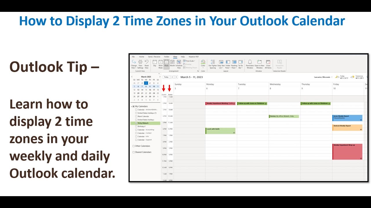 calendar - Outlook shows all day events in adjacent time zones on