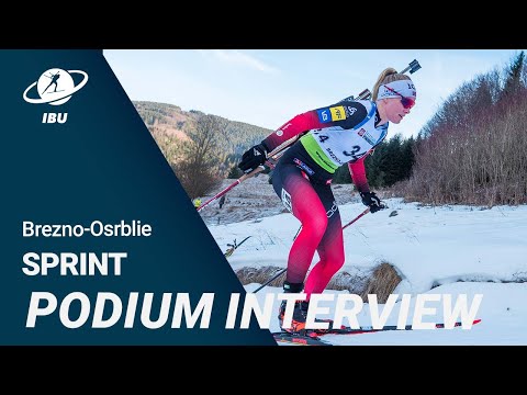 IBU Cup 21/22 Brezno-Osrblie Women Sprint Podium Interview