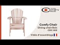 Vido dassemblage comfy chair dining chair  cdc 800 franais