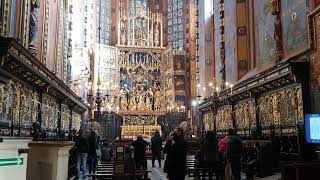 Opening of the #Altar by #VeitStoss, after 5 years of #renovation works - February 2021- #Mariacki