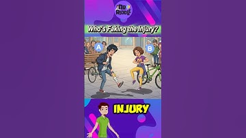 Who’s Faking the Injury? #riddle #enigma #quizgame #riddleoftheday #riddlechallenge #logicgame