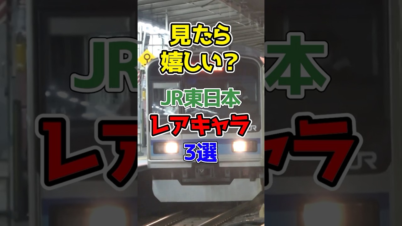 滅多に出会えないJR東日本の激レア電車厳選3選！ - YouTube