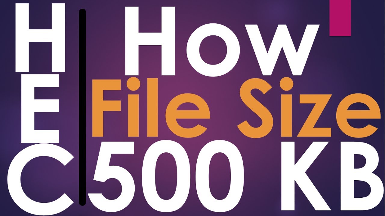 How To Reduce File Size Up To 500 Kb For HEC YouTube