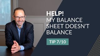 Sign Issues - Dividends: Why Your Balance Sheet Doesn't Balance