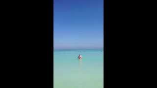 On the beautiful Varadero beach in Cuba