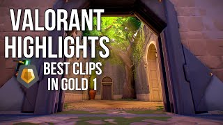 Valorant Highlights - My First Clips In Gold My First Ace More