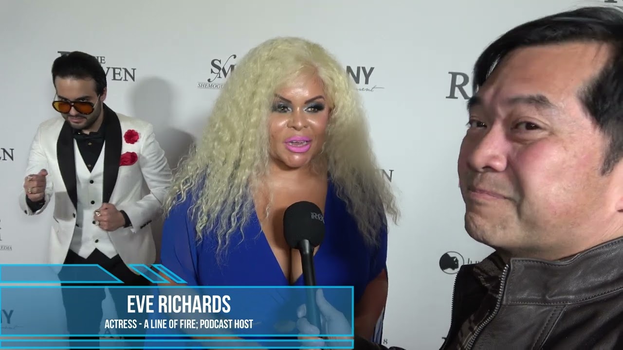 Eve Richards Carpet Interview at The Raven Premiere