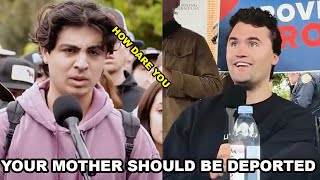 Charlie Kirk CALMLY DESTROYS Defensive College Student On Illegal Immigration 👀🔥 FULL CLIP