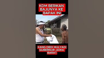 DEDI MULYADI BERIKAN BAJUNYA KE BAPAK INI #kangdedymulyadi #shorts #fyp