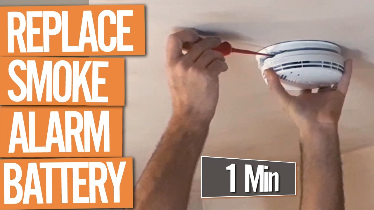 How to Change a Smoke Alarm Battery (under 1 Min) - YouTube