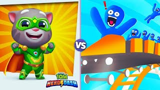 TALKING TOM HERO DASH GAMEPLAY vs ROLLER COASTER RUN 3D | GAMEPLAY”ANDROID,IOS screenshot 5