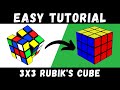 How To Solve The Rubik's Cube [EASY Beginner Tutorial - 3 Moves Only]