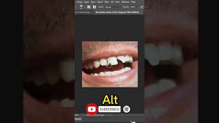Teeth repair photoshop tricks #photoshop_tutorial #shorts #photoshop screenshot 1