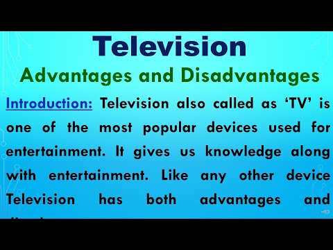 वीडियो: टेलीविजन के फायदे और नुकसान क्या हैं?