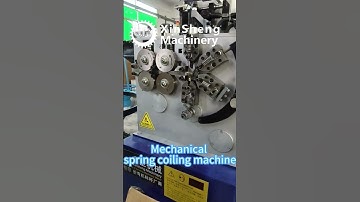 Mechanical spring coiling machine
