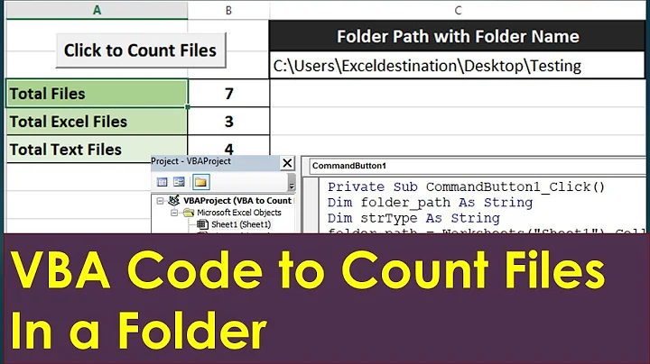 Excel VBA to Count Files in a Folder