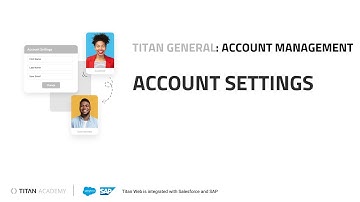 Manage Titan for the Salesforce Platform: Account Settings