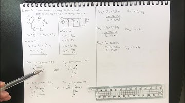 Electric Circuits Lesson 3.2 - Delta to Wye or Pi to Tee Transformations and Derivations