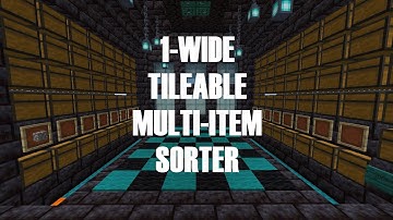 1-Brede tegelbare sorteerder voor meerdere items | Minecraft Java Edition