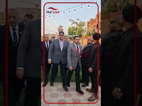 لحظة دخول اللواء كمال الدالى والنواب لبدء مؤتمر دعم المرشح وسيم كمال