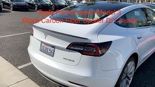 Included with the tesla performance model 3 is stock carbon fiber
spoiler, not available until this video was made. service santa
barbara notified ...