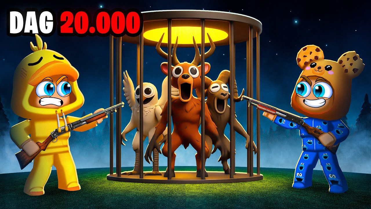 Ik OVERLEEF 20,000 DAGEN In 99 NACHTEN In Het Bos! (Roblox)