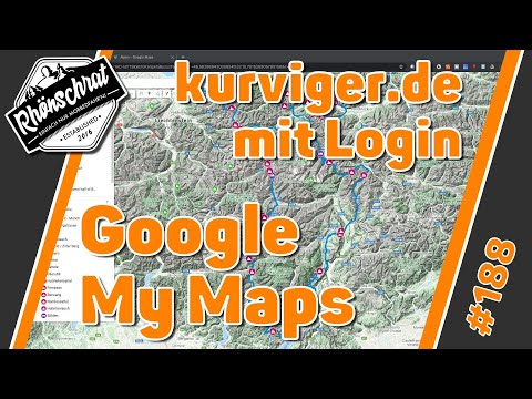 Wie ich meine Routen speichere | Google My Maps | kurviger.de mit Cloud-Speicher | #188