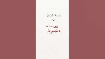 #Short Tricks For Arithmetic Progression #CBSE Class 10 Maths #short#shortsvideo