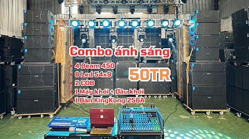 Combo ánh sáng 50tr vô cùng hợp lý cho không gian đám cưới sự kiện tại DVH Audio 036 355 3277