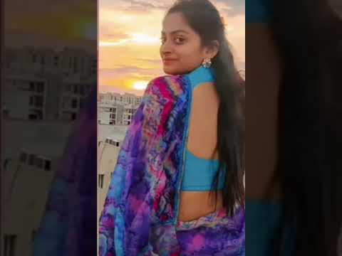 #Ninnepelladutha serial actress #sripriya latest cute trending tiktok video 💜💙💜💙💜