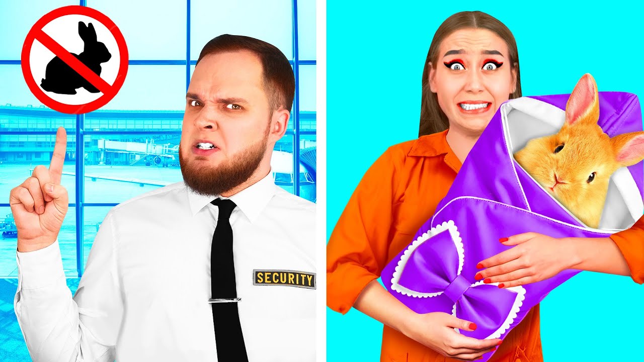 Как Пронести Домашних Животных в Самолёт | Секретные Лайфхаки и Гаджеты от DuKoDu Challenge