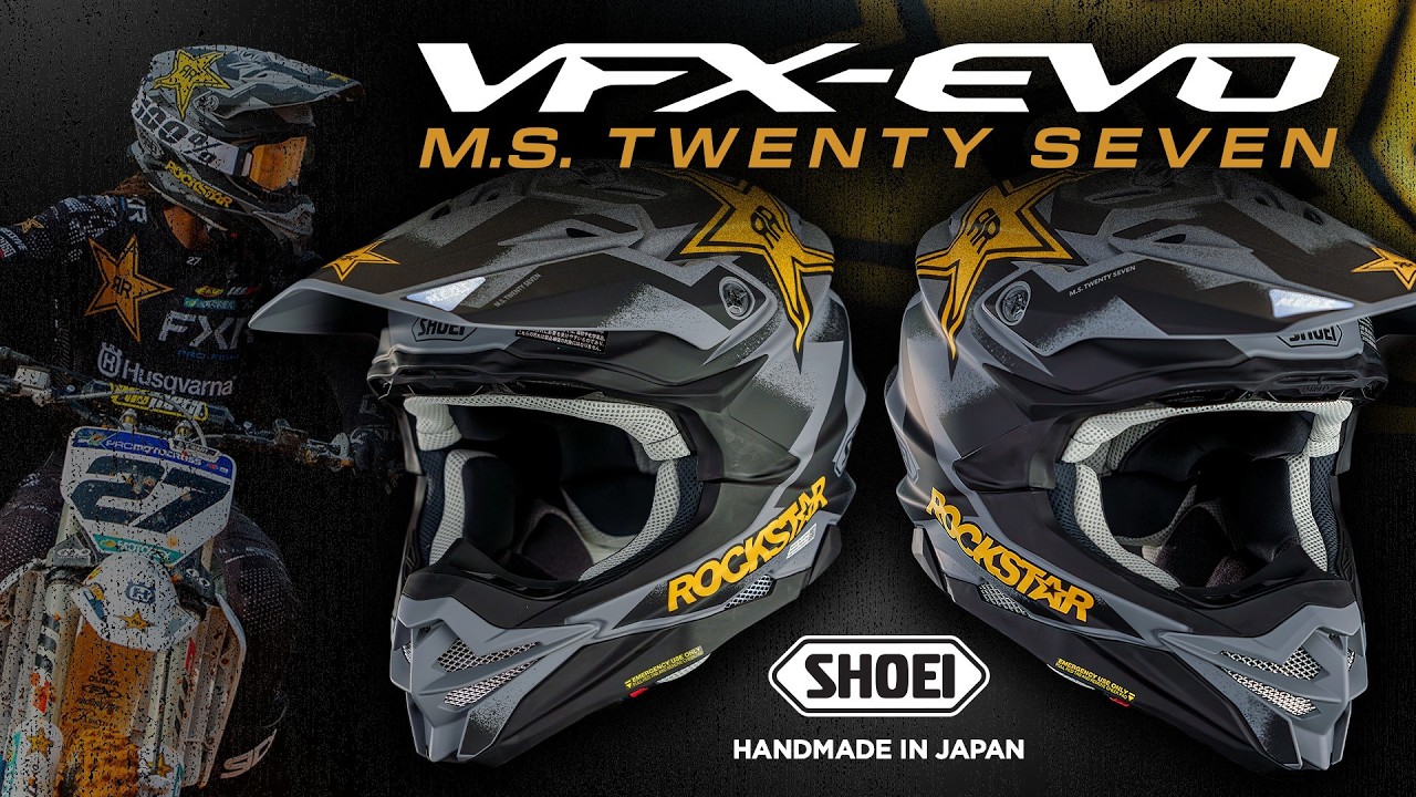 SHOEI Drops VFX-EVO Malcolm Stewart MS27 Limited Edition Helmet