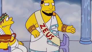 Donde esta el Zeus que solia convertirse en vaca y perseguir a las doncellas - Los Simpsons