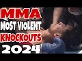 The most violent and brutal knockouts in mma 2024